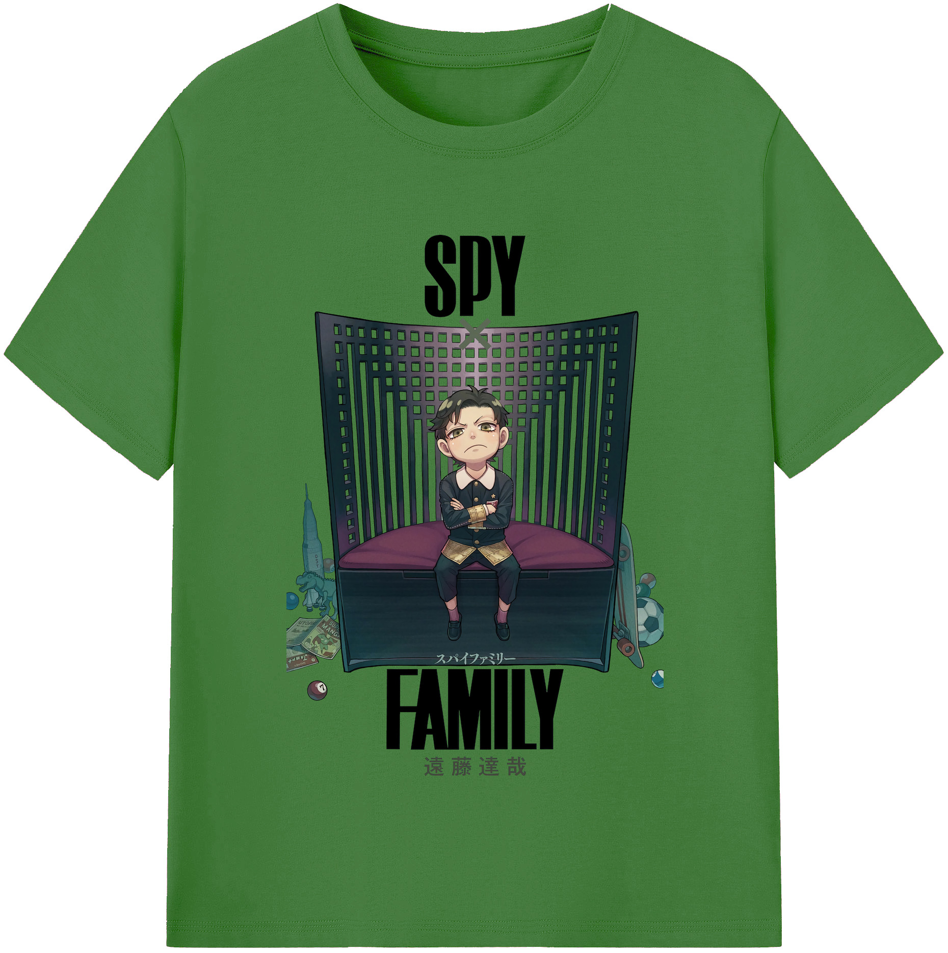 （画像用） SPY×FAMILY间谍家家酒 レディースカジュアルプリントTシャツ（綿100％）